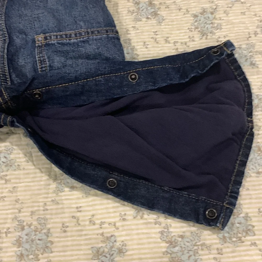 Oshkosh Flannel lined Blue Denim Overalls NEW Size 9 Mo Original Oshkosh Bgosh
